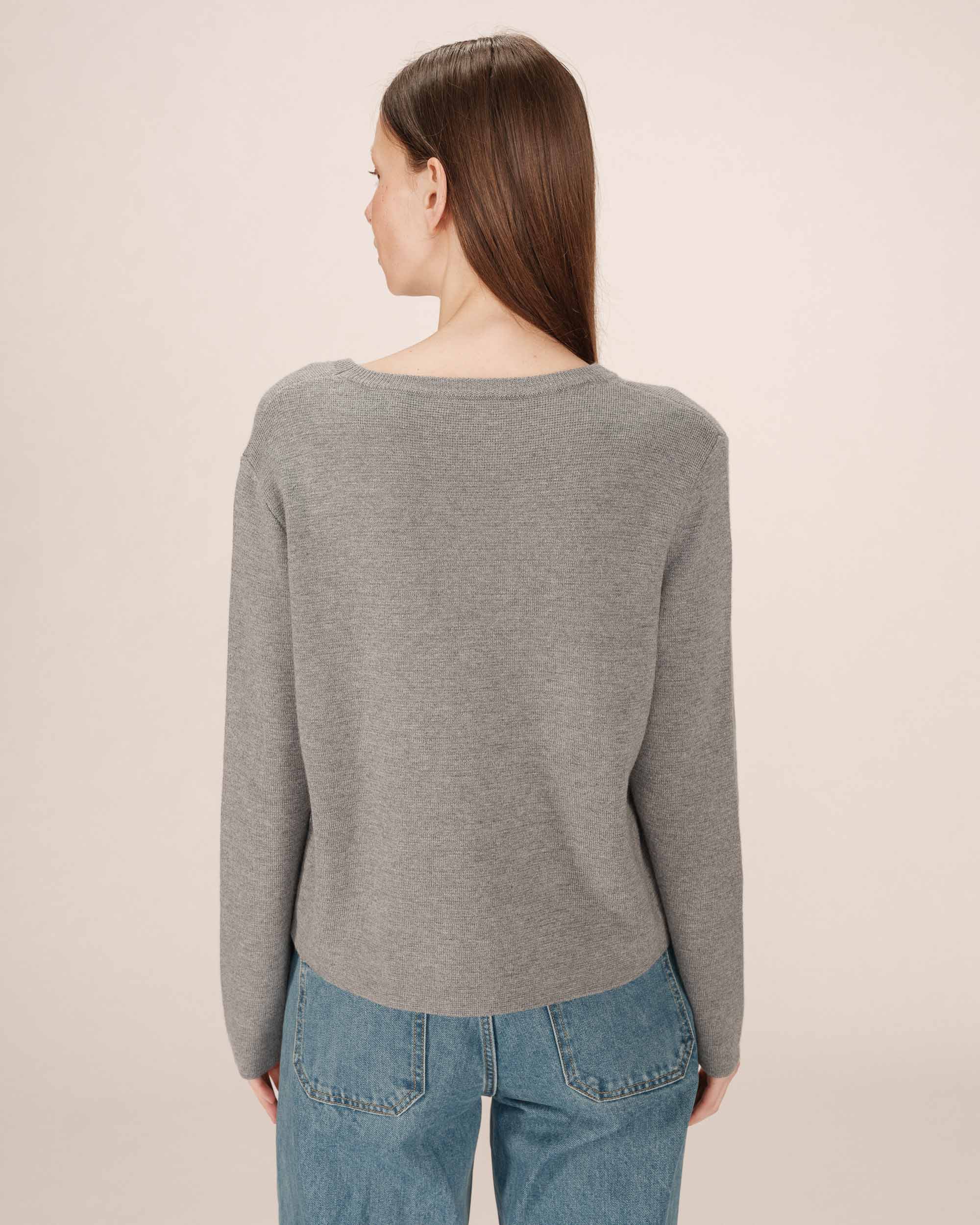 Pull Universitaire Gris Sardaigne