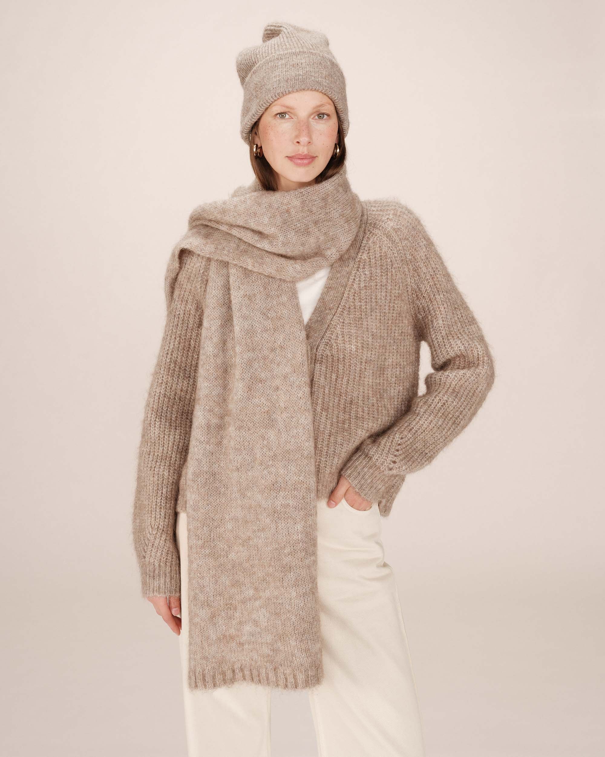 Greige Saluda Cardigan