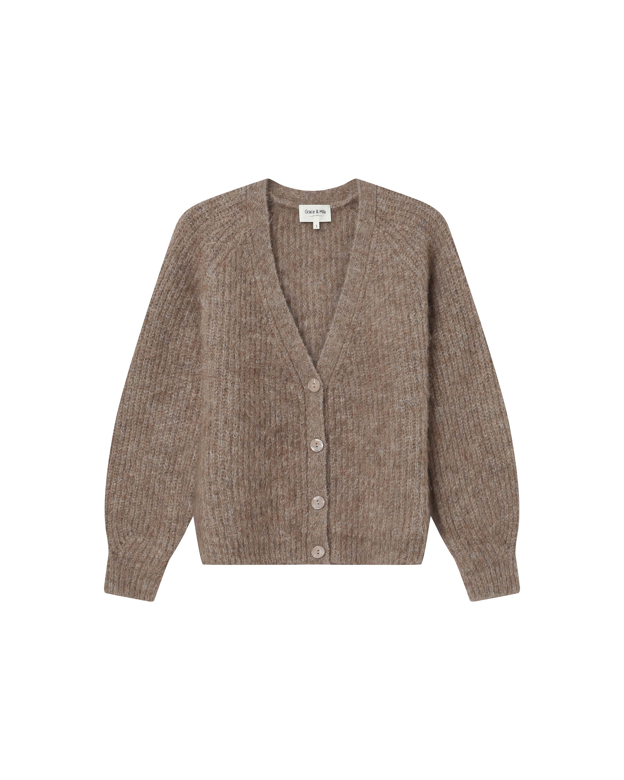 Greige Saluda Cardigan