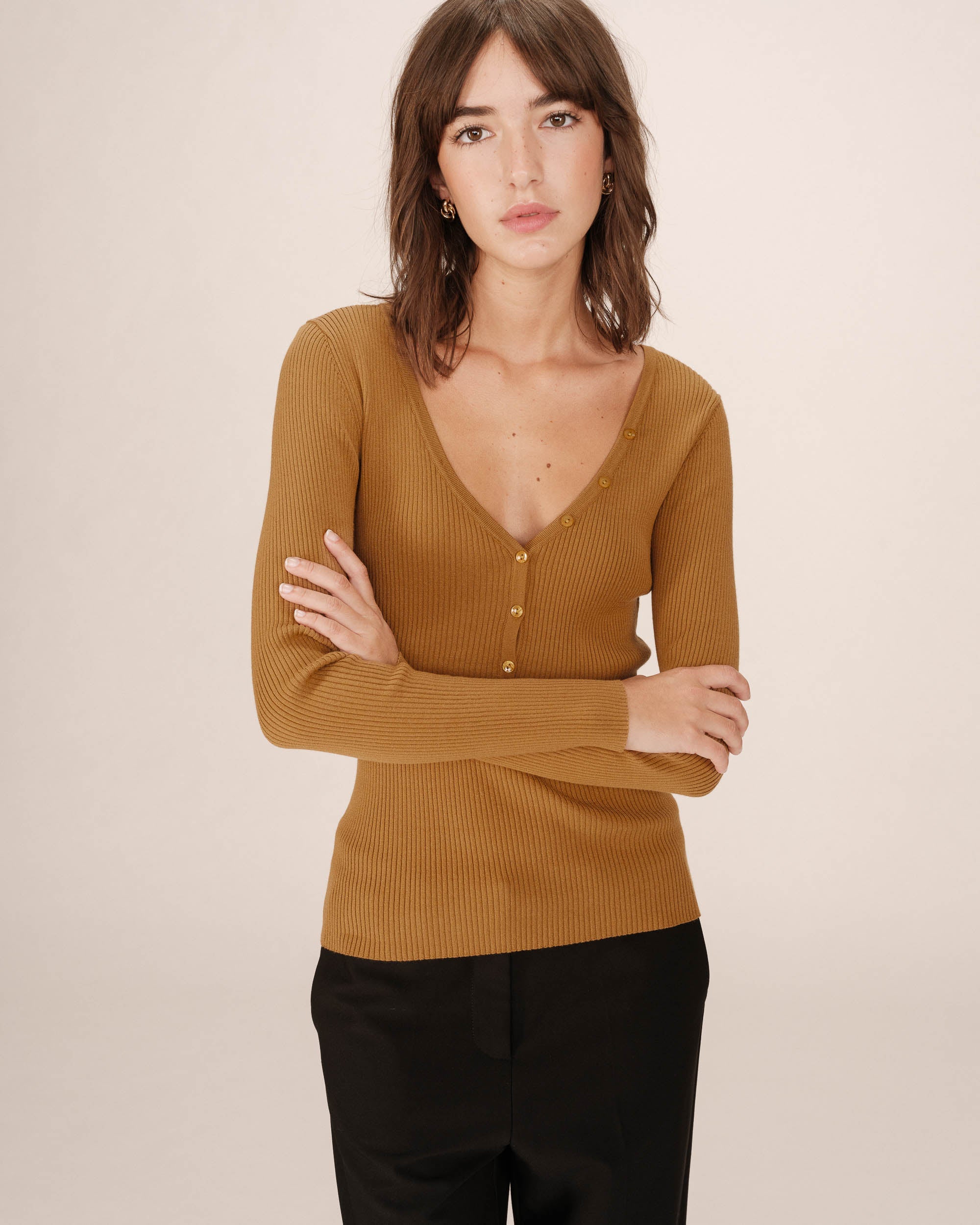 Pull Ocre Saturnin
