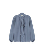 Blouse Col Lavallière Bleuet Splendide