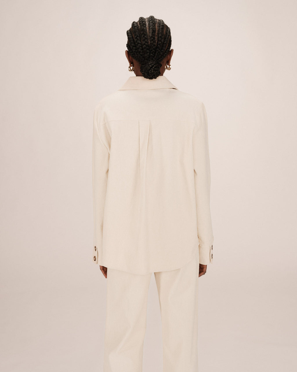 Ecru Corduroy Overshirt Special