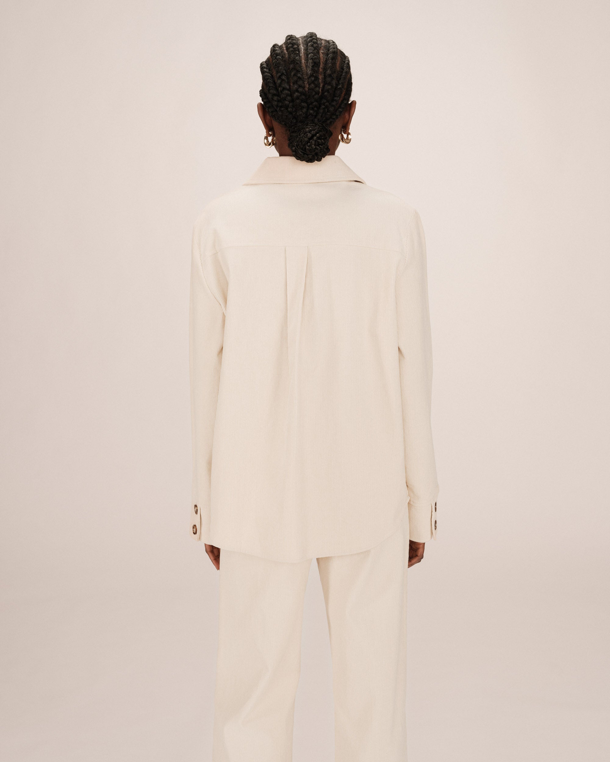 Ecru Corduroy Overshirt Special