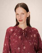 Blouse Imprimée Terracotta Scarlett