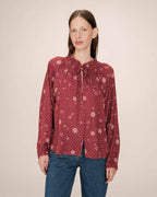 Blouse Imprimée Terracotta Scarlett
