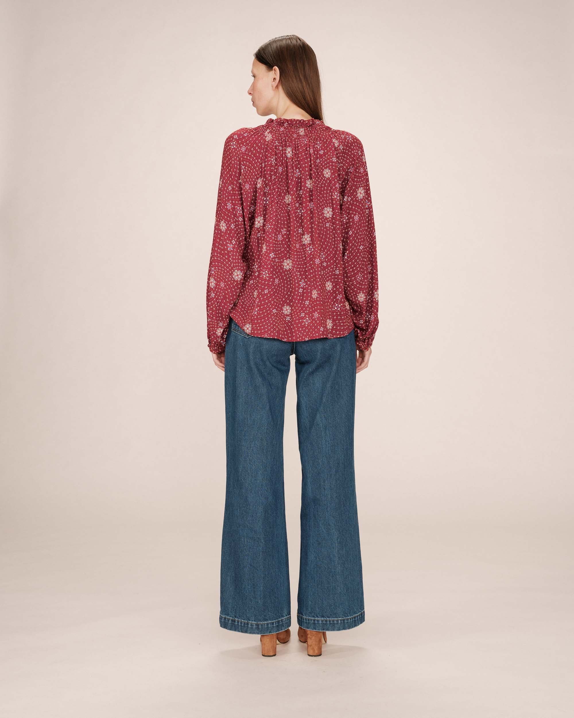 Blouse Imprimée Terracotta Scarlett