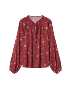 Blouse Imprimée Terracotta Scarlett