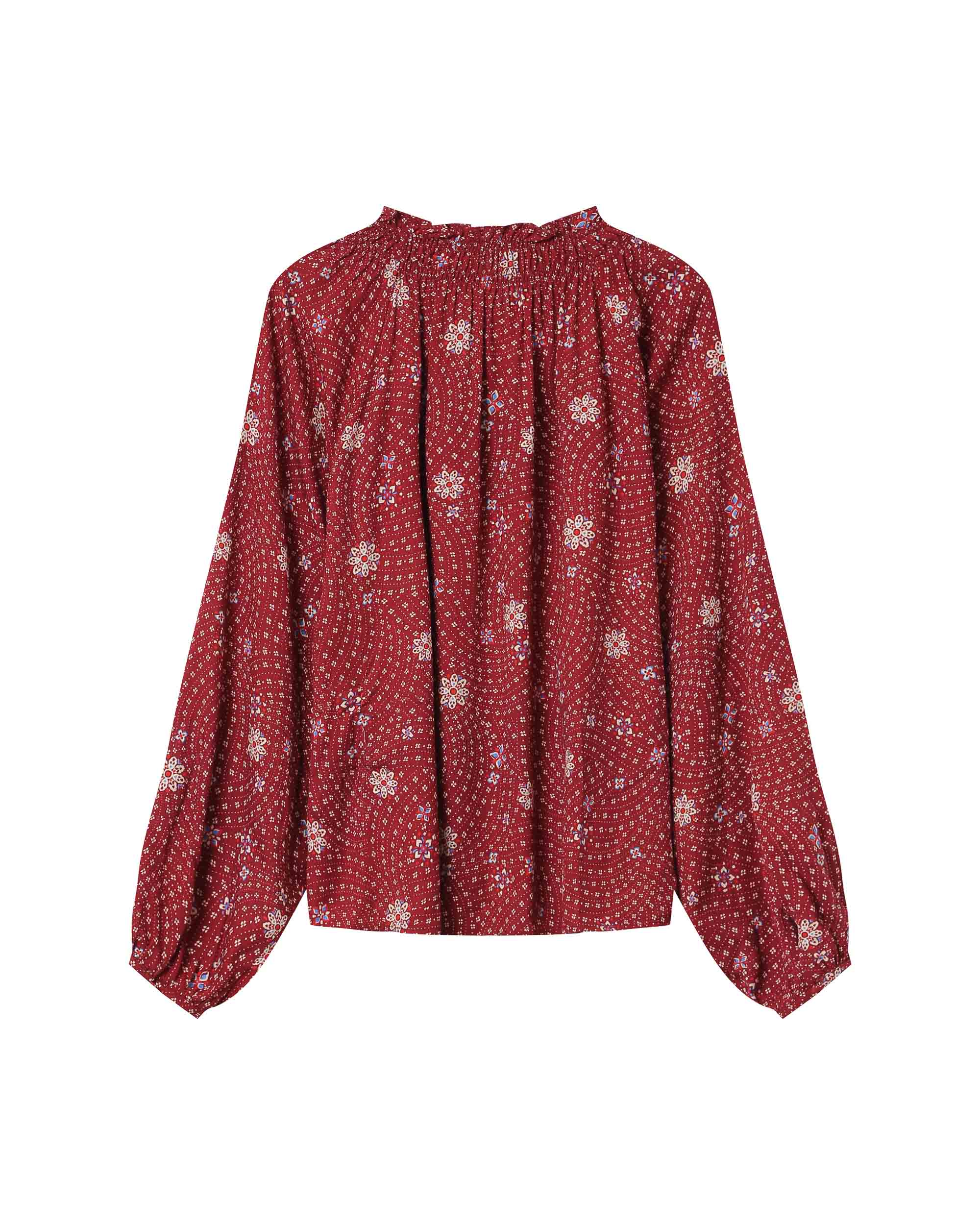 Blouse Imprimée Terracotta Scarlett