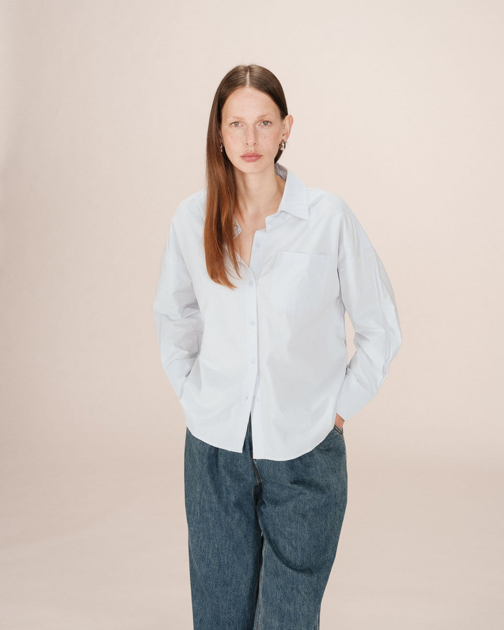 Cornflower Oversized Shirt Sira