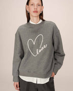 Pull A Message Brode Gris Sharly