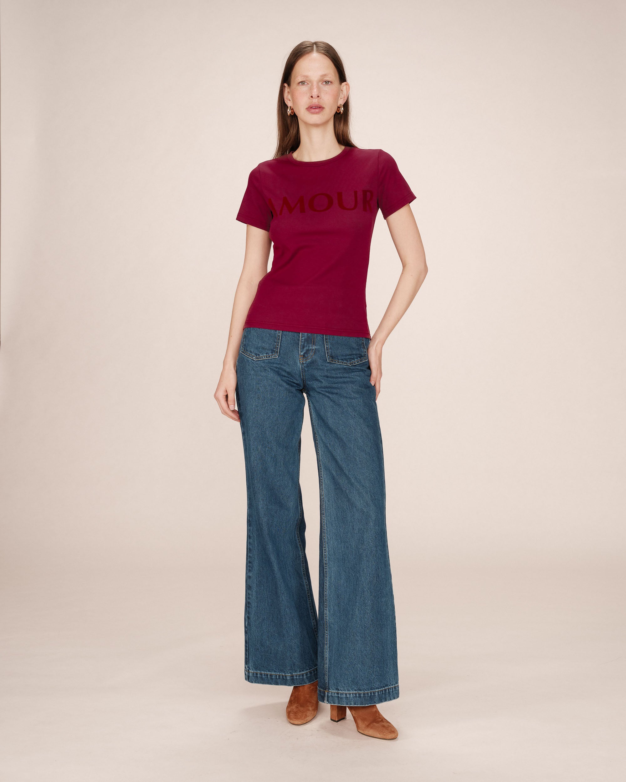 T-Shirt A Message Bordeaux Sixte