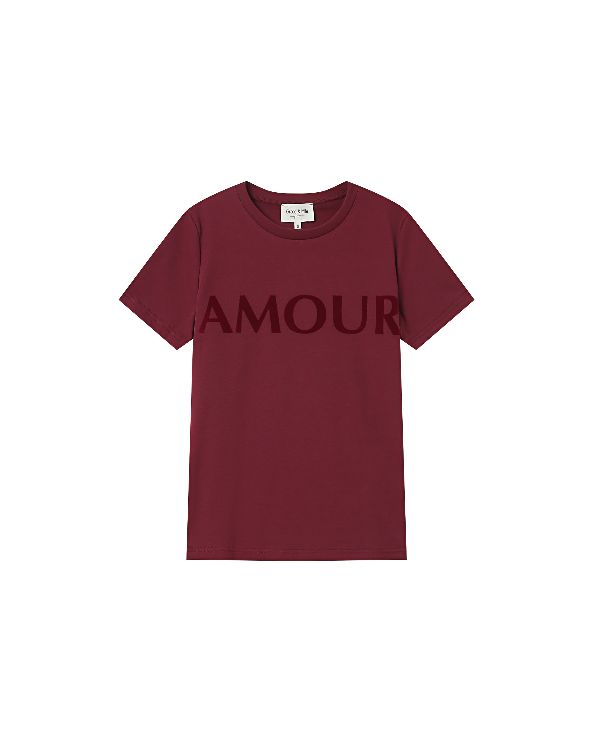 T-Shirt A Message Bordeaux Sixte