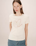 T-Shirt A Message Ecru Sixte