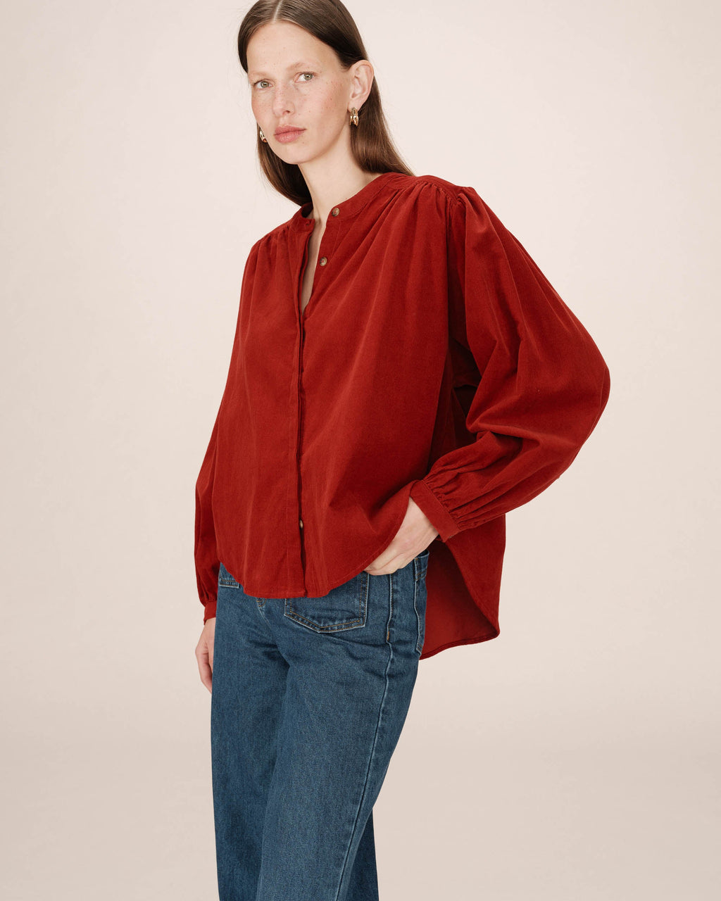 Blouse Oversize Terracotta Suri