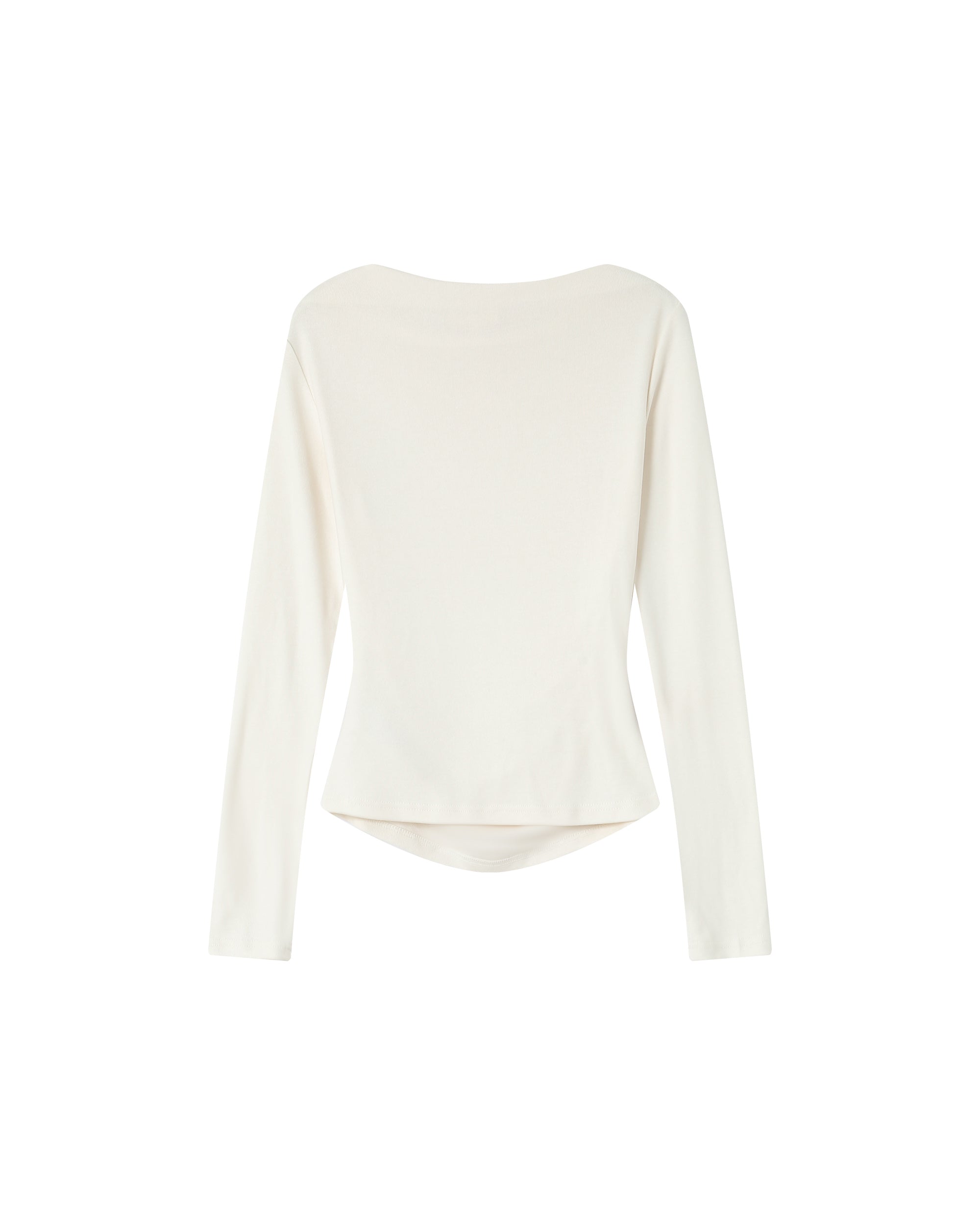 Asymmetric Draped Top Ivory Sioux