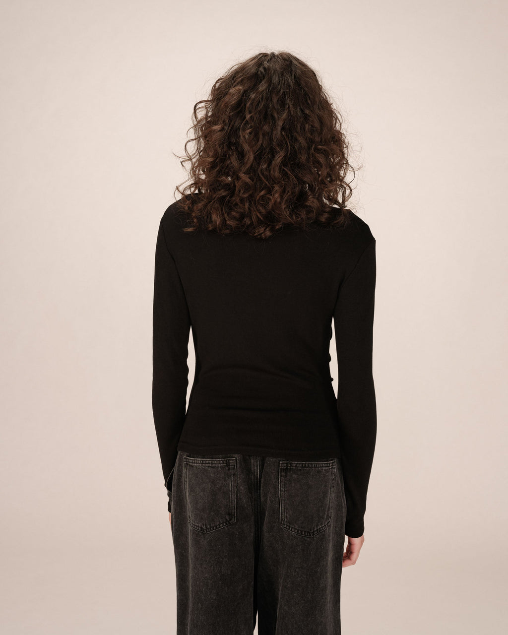 Top Drape Asymetrique Noir Sioux