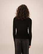 Top Drape Asymetrique Noir Sioux