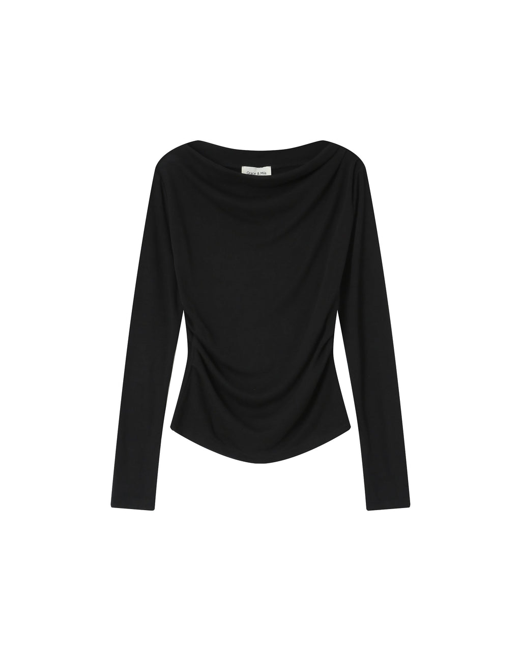 Top Drape Asymetrique Noir Sioux