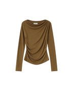 Top Drape Asymetrique Olive Sioux