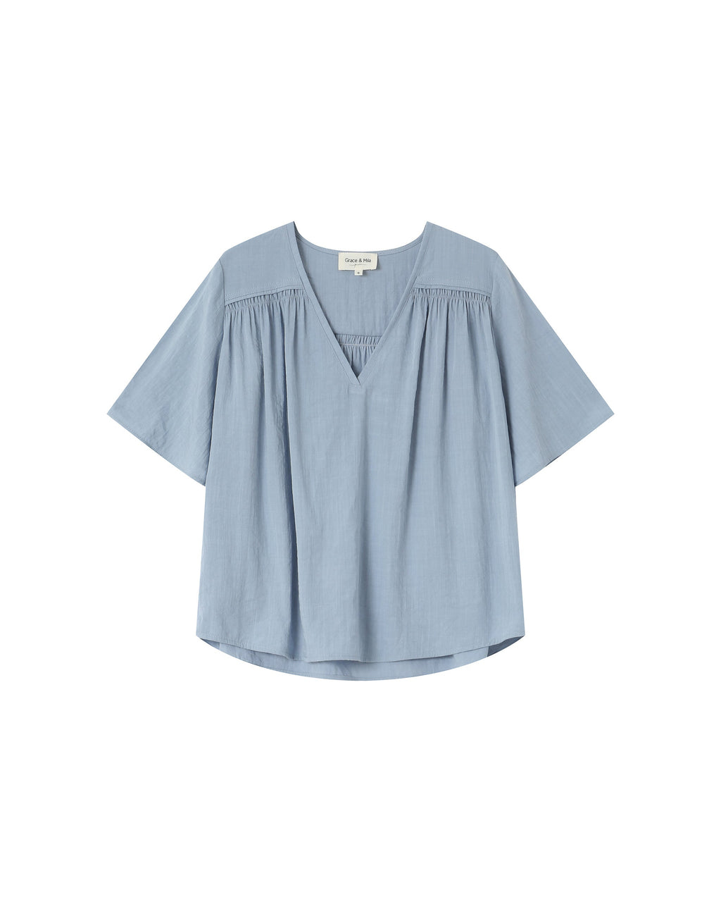 Straight Gathered Top Cornflower Seagal