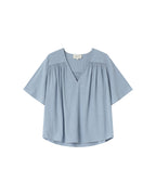 Straight Gathered Top Cornflower Seagal
