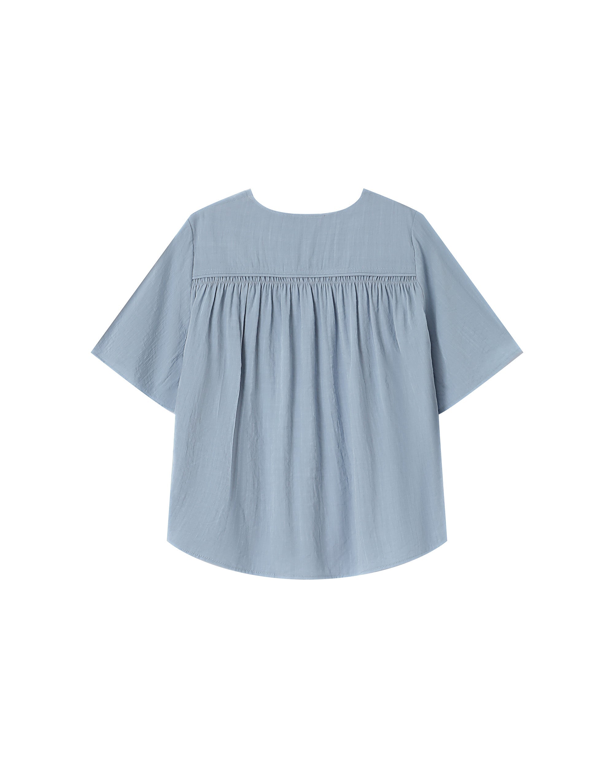 Straight Gathered Top Cornflower Seagal