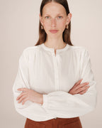 Blouse Droite A Fronces Ivoire Savannah
