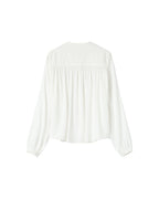 Blouse Droite A Fronces Ivoire Savannah