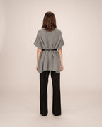 Charcoal Poncho Sweater Season