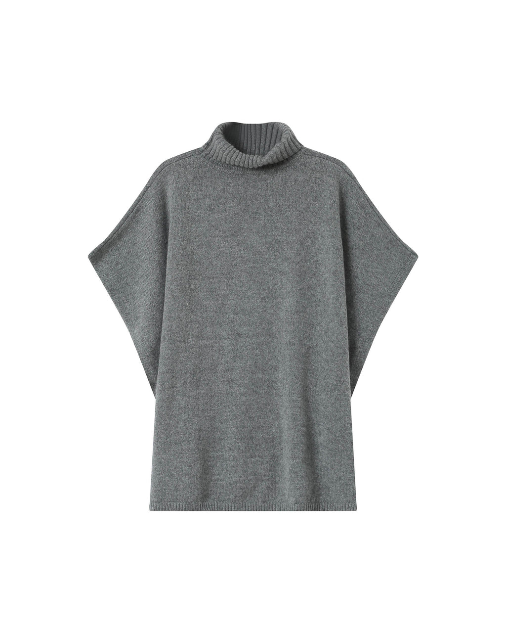 Charcoal Poncho Sweater Season