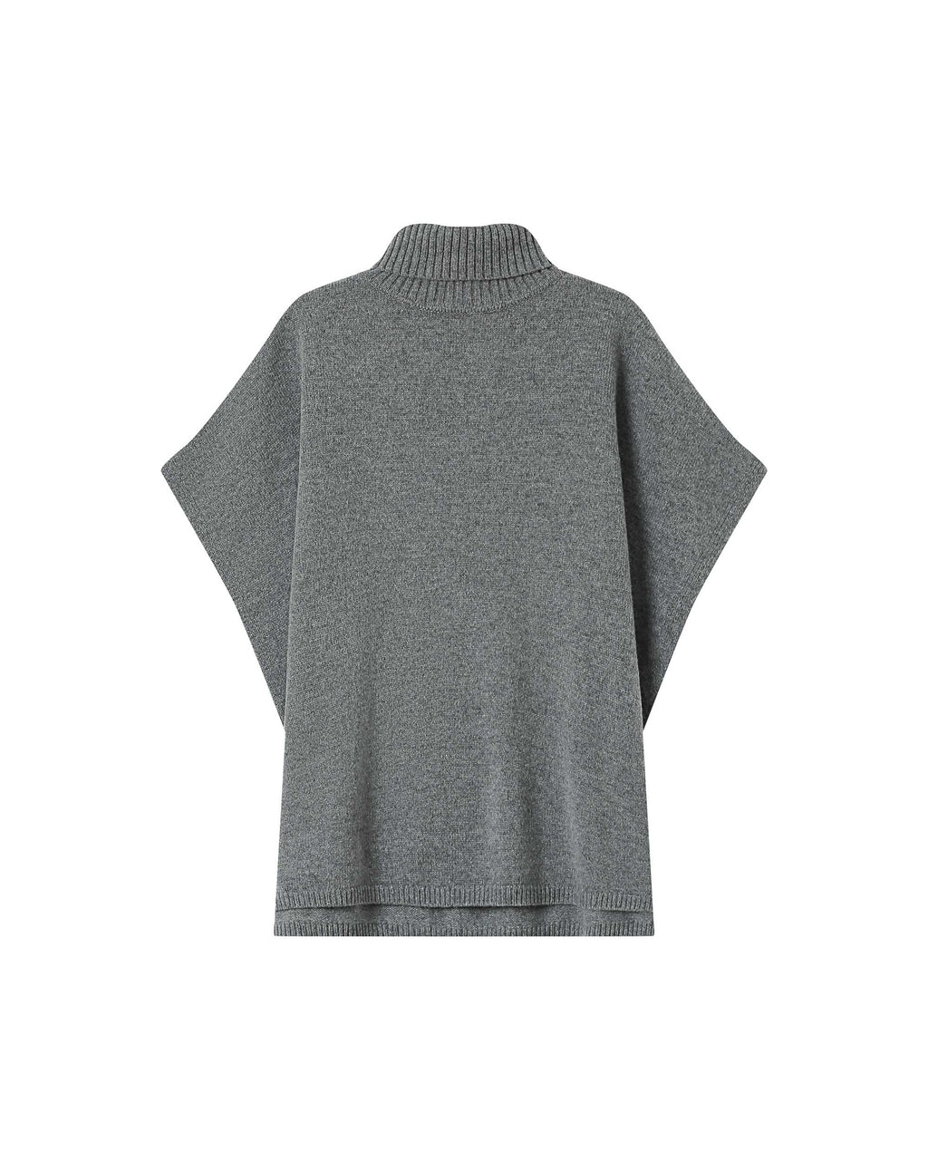 Charcoal Poncho Sweater Season