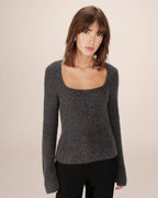Charcoal Sakura Sweater