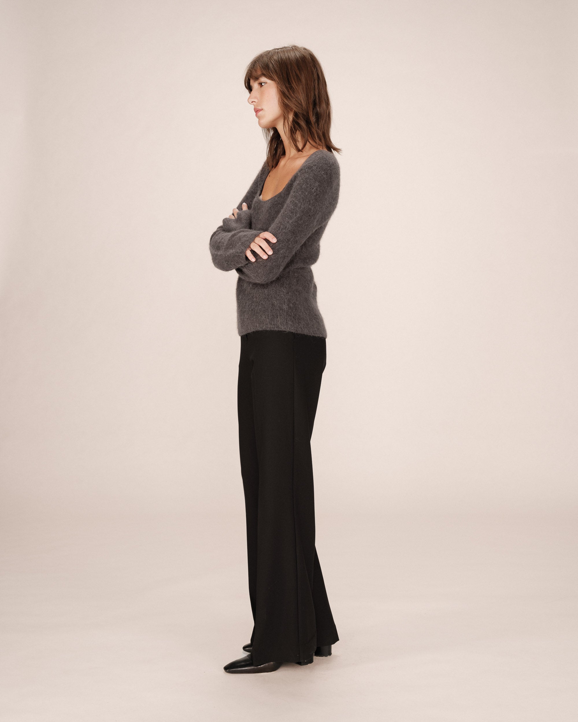 Charcoal Sakura Sweater