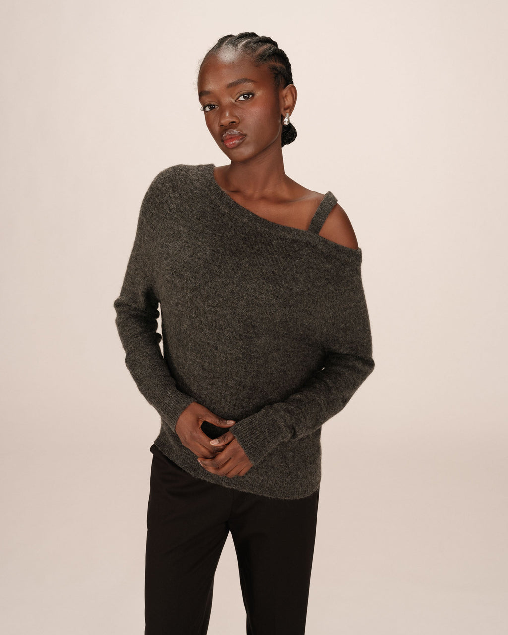 Anthracite Asymmetric Jumper Samantha