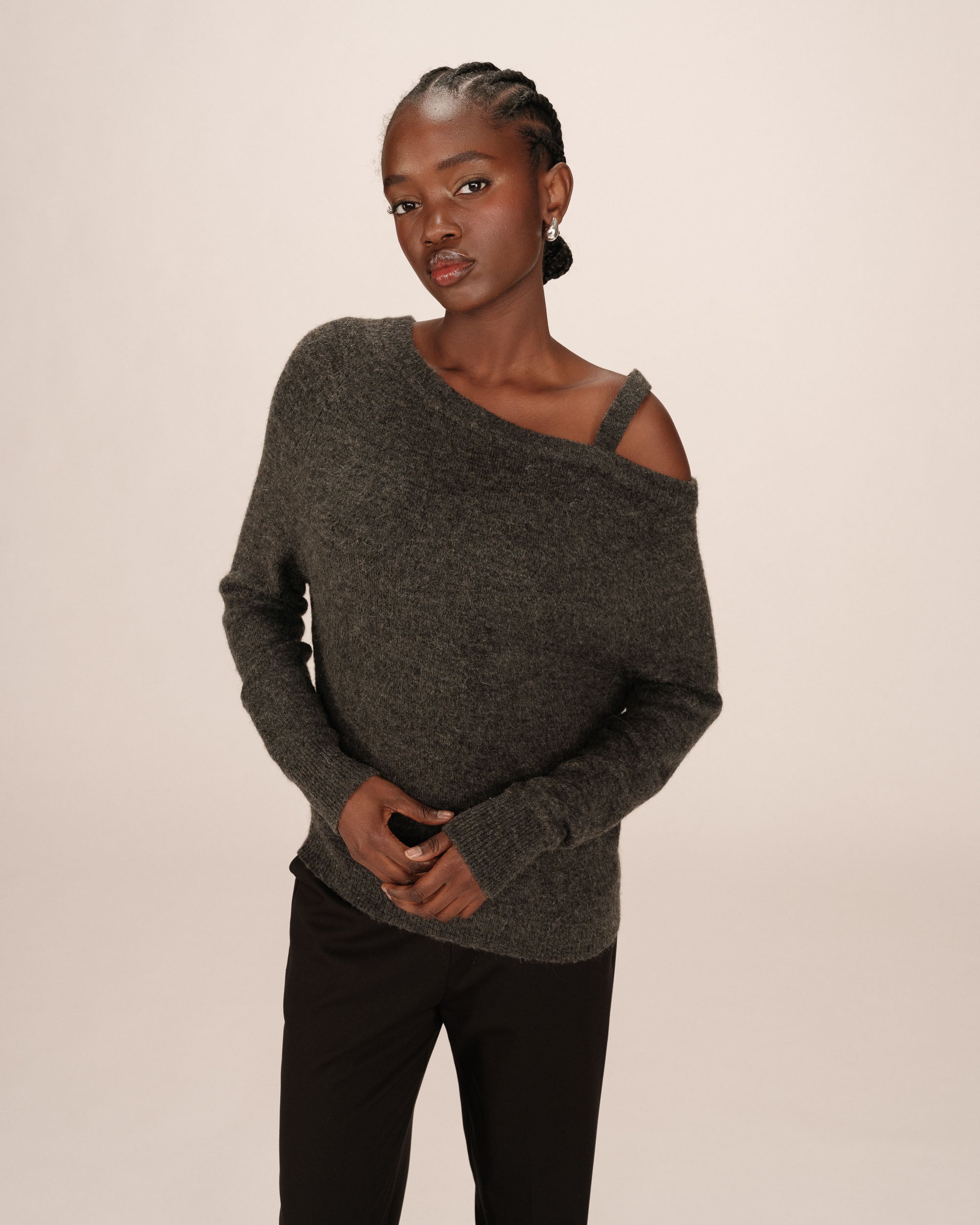 Anthracite Asymmetric Jumper Samantha