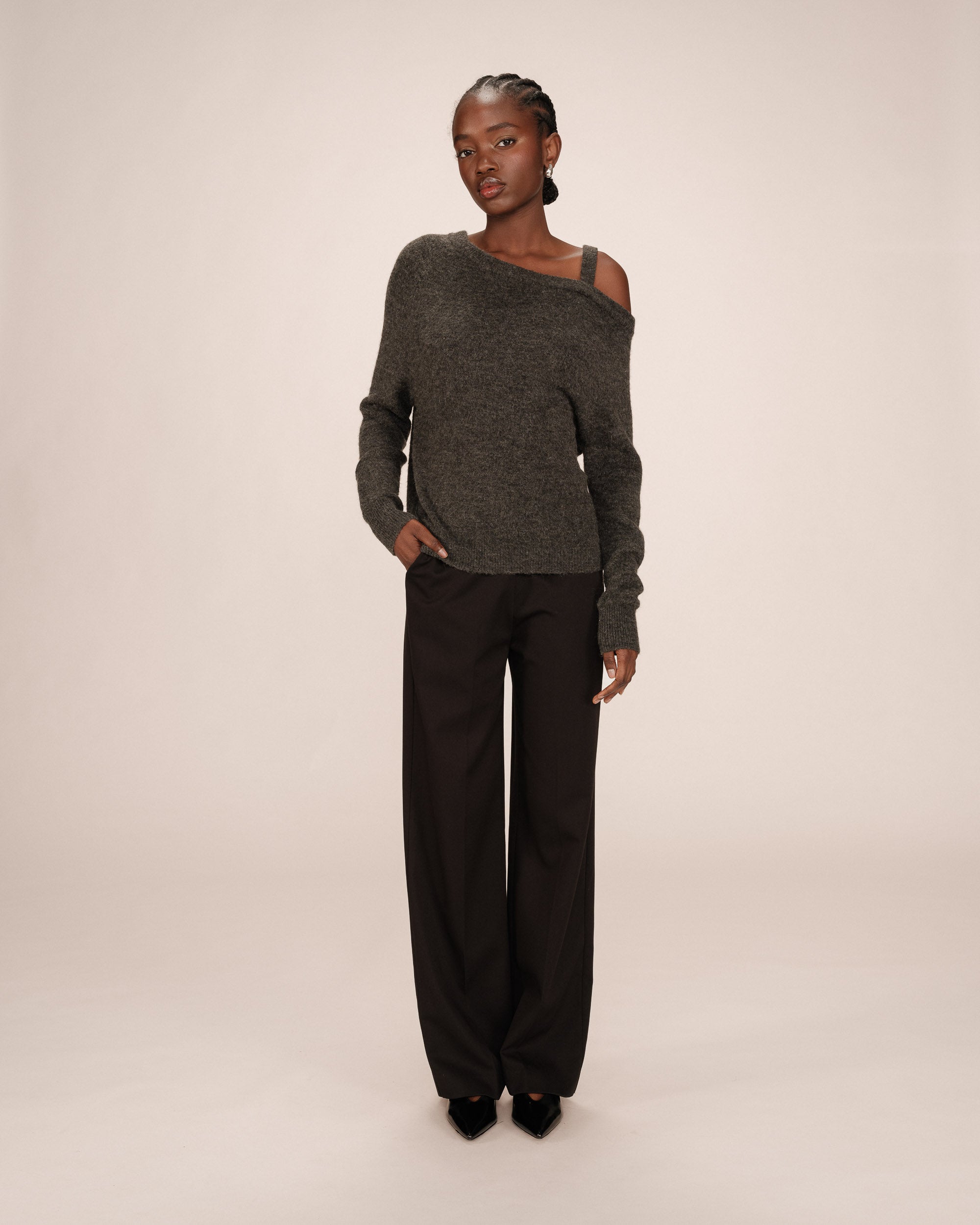 Anthracite Asymmetric Jumper Samantha