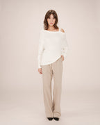 Asymmetric Jumper Ivory Samantha