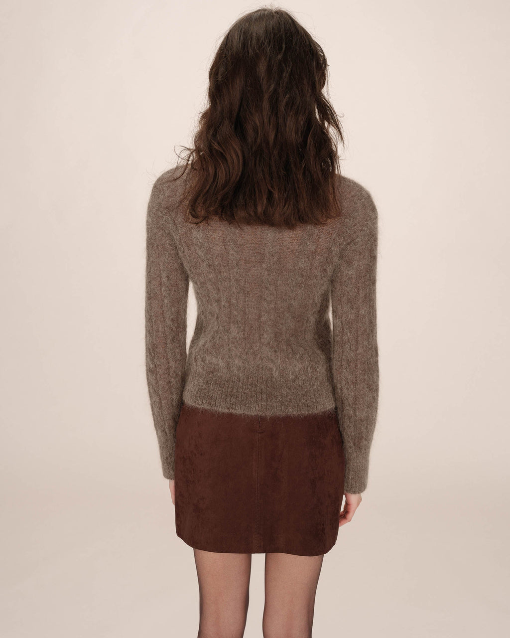 Pull Torsade Taupe Sabin