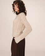 Vanilla Cable-Knit Jumper Sabin