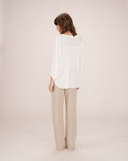 Blouse Droite Fluide Ivoire Solo