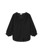 Blouse Droite Fluide Noir Solo