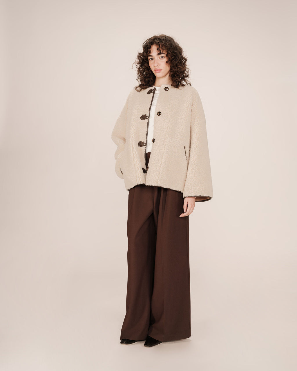 Manteau Oversize Ecru Simon