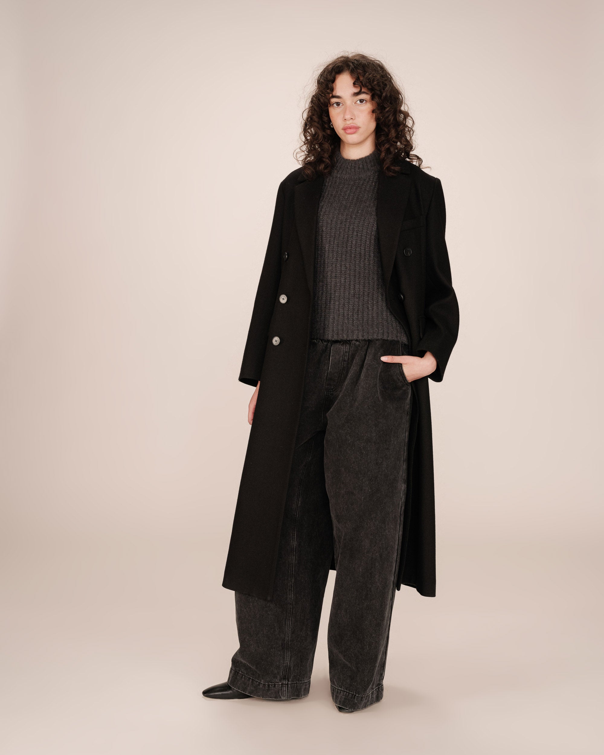 Manteau Noir Smith