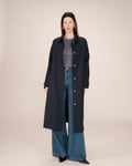 Trench Long Boutons Dorés Marine Scott