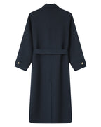 Trench Long Boutons Dorés Marine Scott