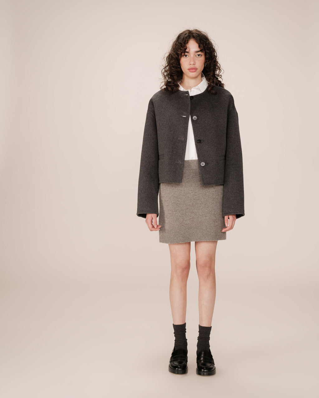 Veste Boxy Anthracite Stomy
