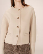 Greige Boxy Jacket Stomy