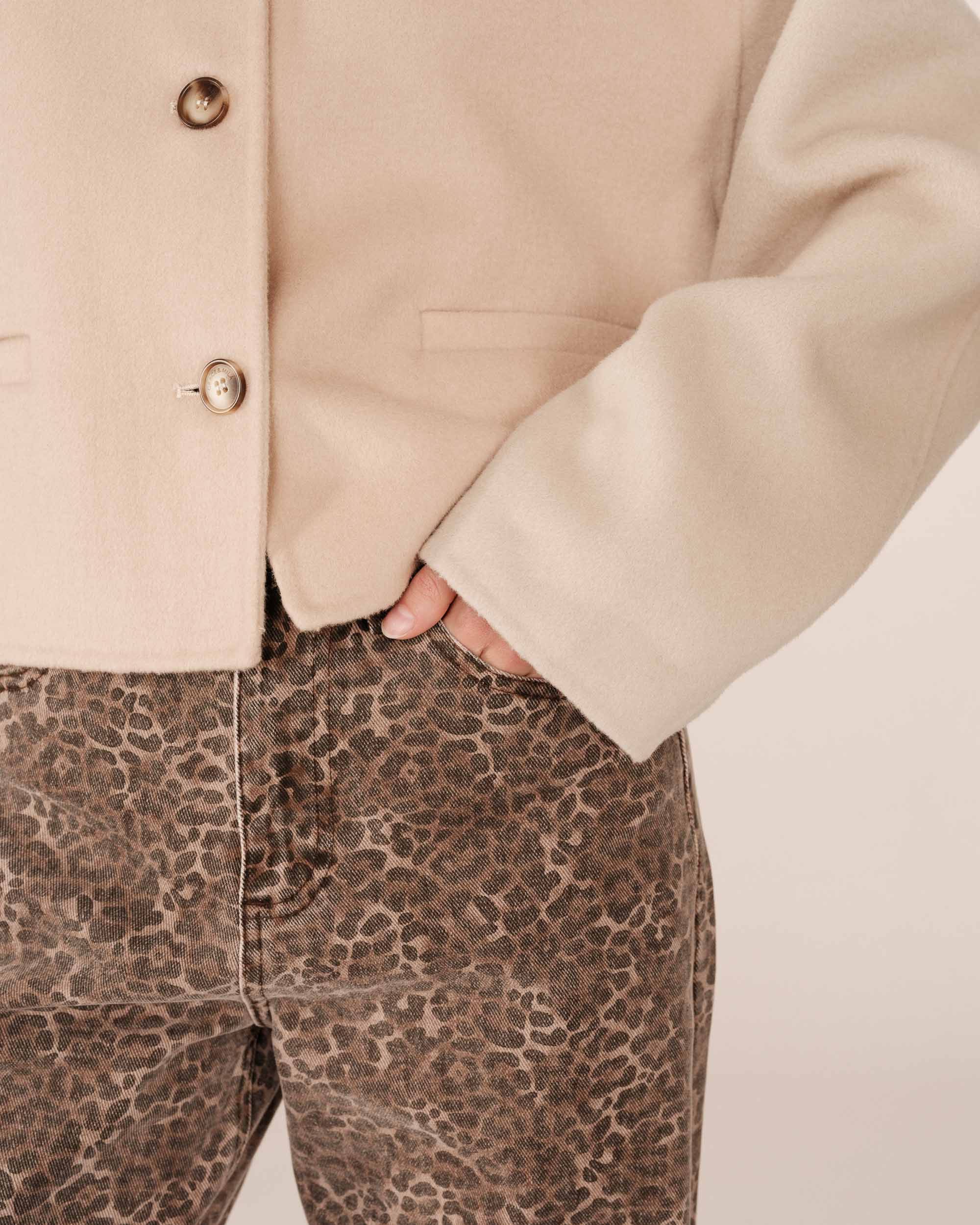 Greige Boxy Jacket Stomy