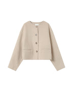 Greige Boxy Jacket Stomy