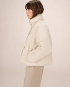 Doudoune Courte Beige Sonic